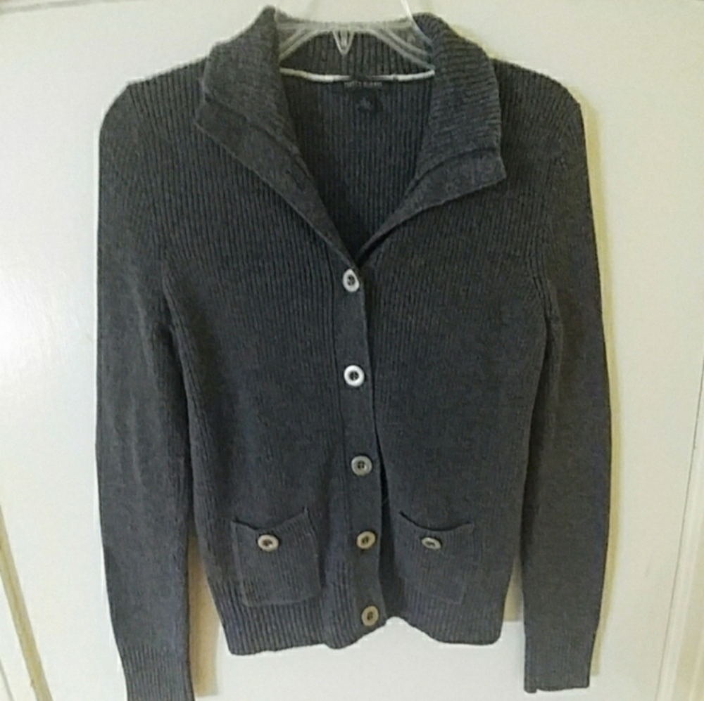 Preppy TOMMY HILFIGER Blue-Gray Sweater M - NICE!!!